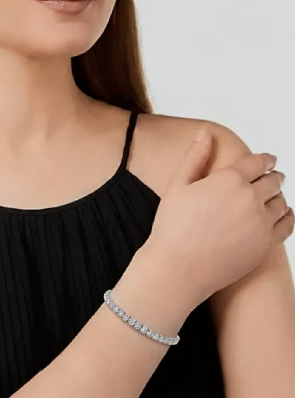 RACHEL GLAUBER "WGP" Tennis Bracelet - Sparkling Cubic Zirconia